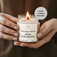 Load image into Gallery viewer, Dean Winchester Candle, Supernatural Gifts