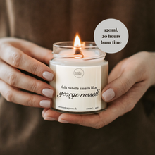 Load image into Gallery viewer, George Russell Candle, Formula One Gifts