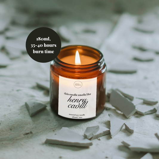 Smells Like Henry Cavill Candle, The Witcher Gifts, Celebrity Candles