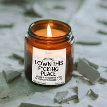 Load image into Gallery viewer, I Own This Place Candle, Funny New Home Gift