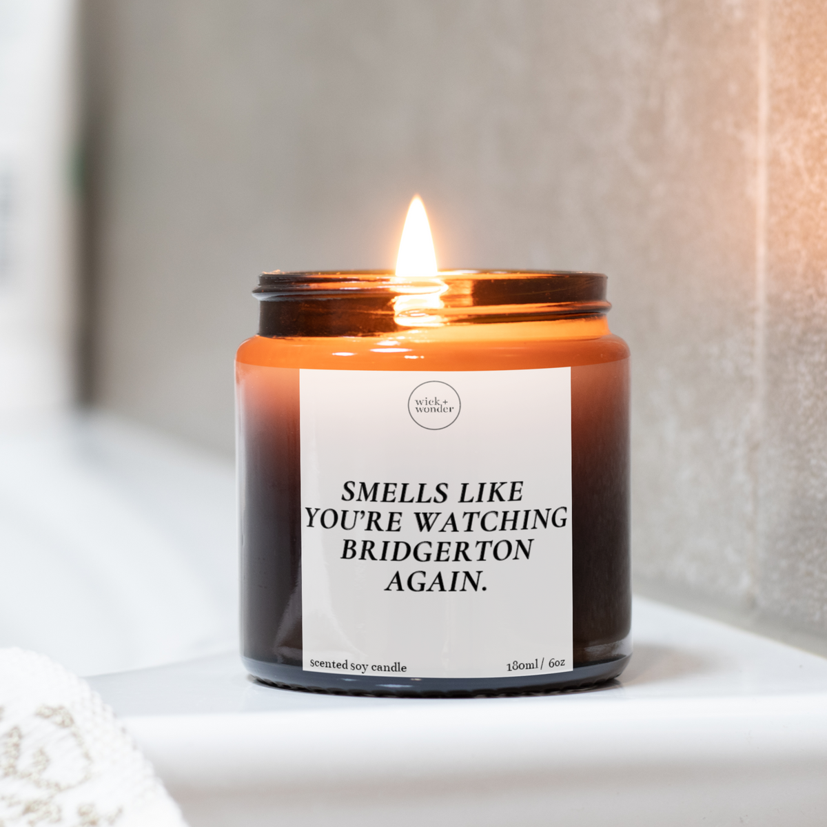 Bridgerton Candle Gift, Smells Like You're Watching Bridgerton Again