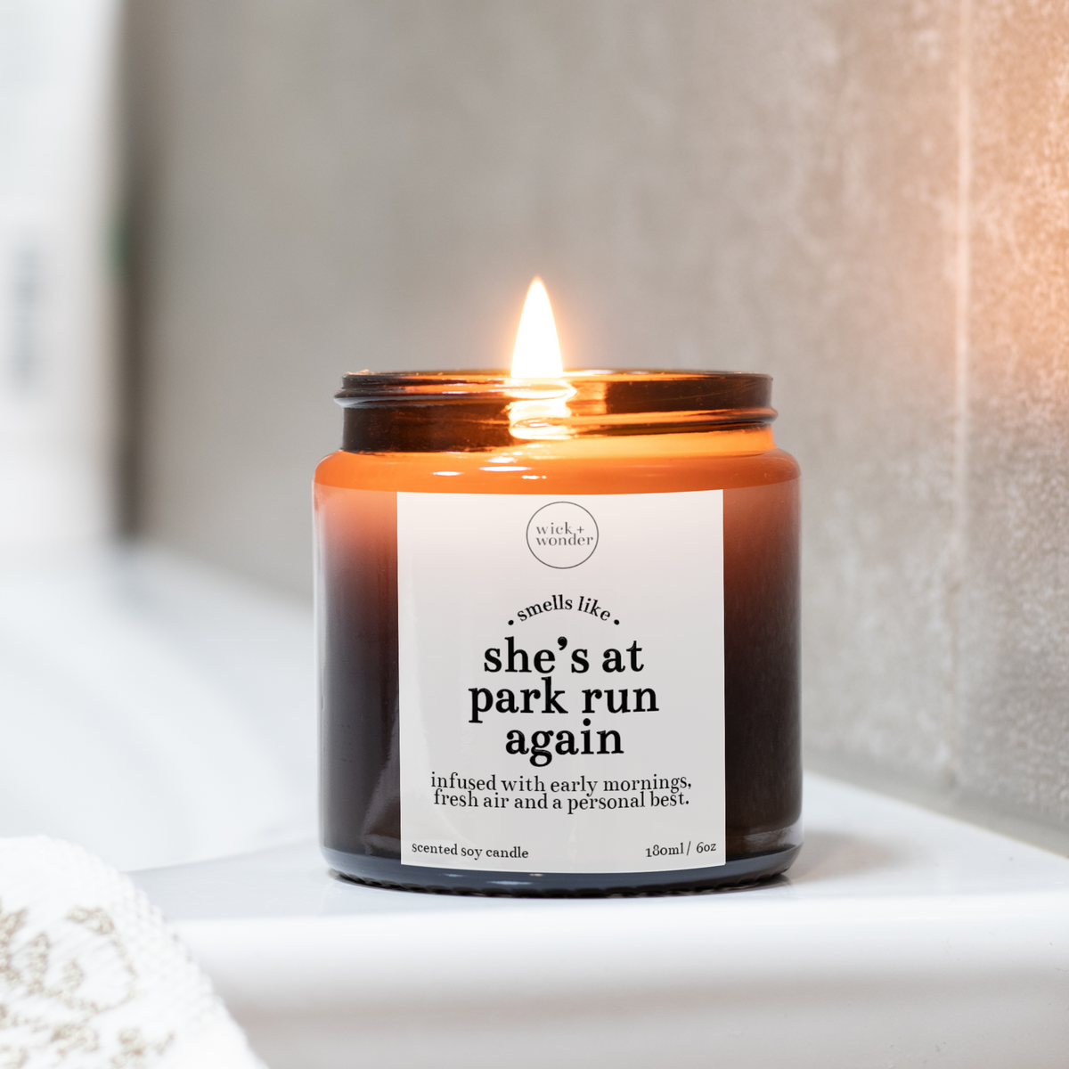 She's At Park Run Again Candle, Park Run Gifts