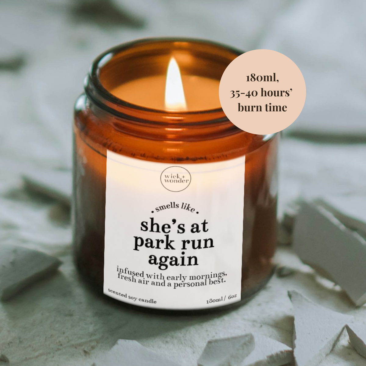 She's At Park Run Again Candle, Park Run Gifts