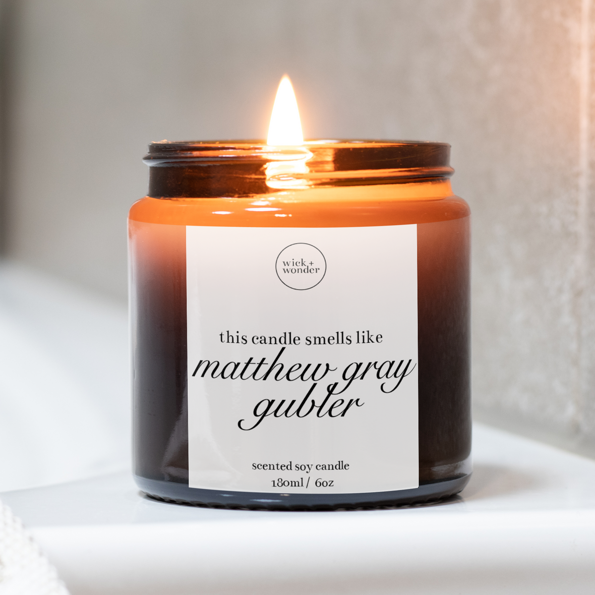 Matthew Gray Gubler Candle, Criminal Minds Gifts