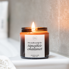 Load image into Gallery viewer, Smells Like Timothée Chalamet Candle, Timothée Chalamet Gifts, Celebrity Candles