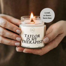 Load image into Gallery viewer, Taylor Swift Is My Therapist Candle, Swiftie Gifts