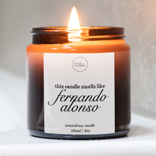 Load image into Gallery viewer, Smells Like Fernando Alonso Candle, Formula One Gifts