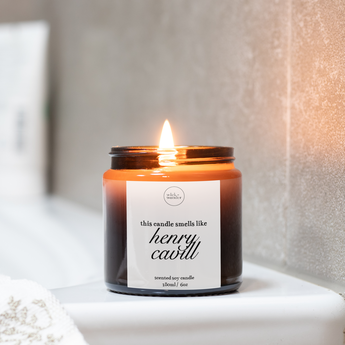 Smells Like Henry Cavill Candle, The Witcher Gifts, Celebrity Candles