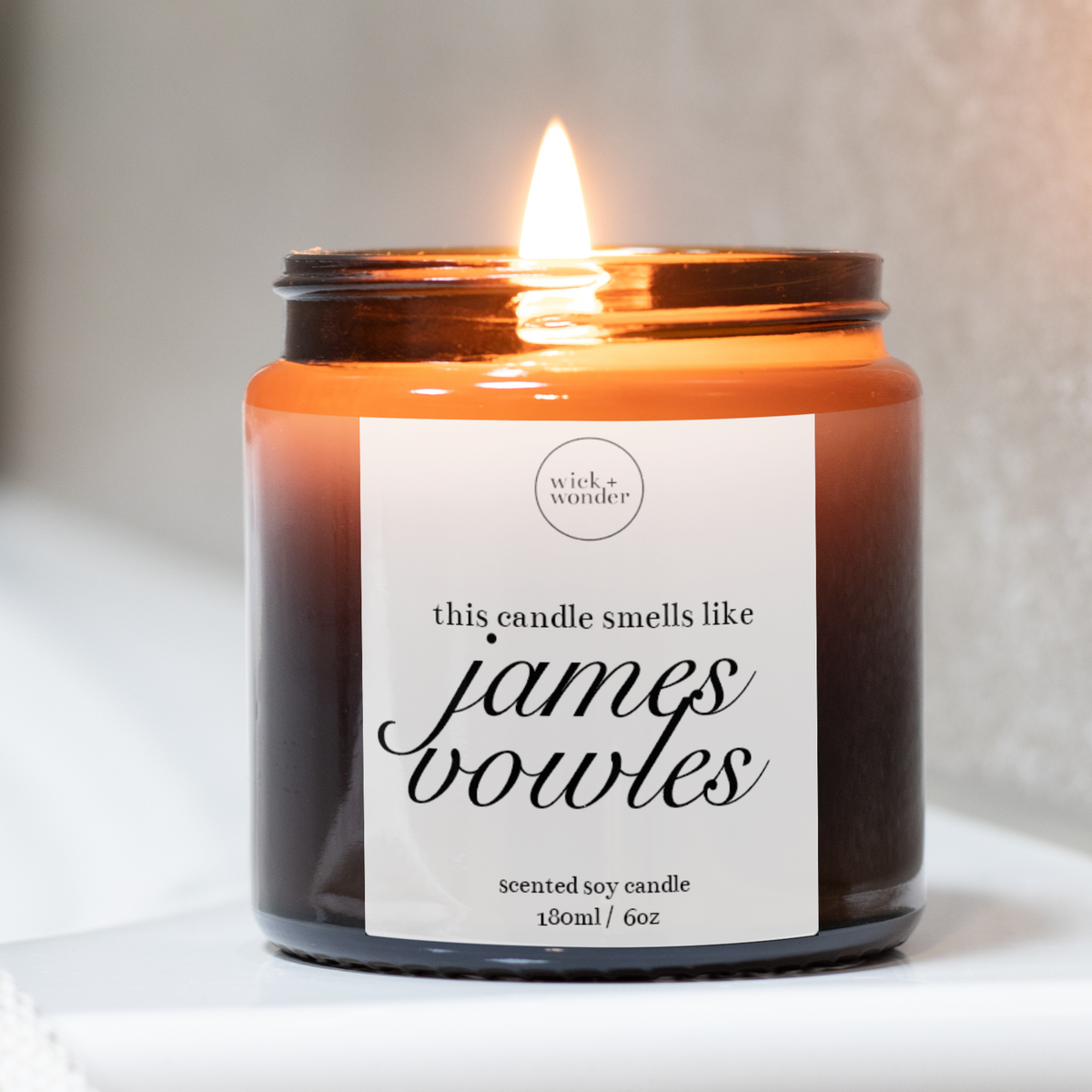 James Vowles Candle, Funny Formula One Gifts