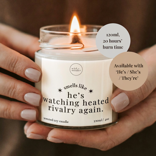 Heated Rivalry Gifts, Watching Heated Rivalry Again Candle