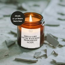 Load image into Gallery viewer, Bridgerton Candle Gift, Smells Like You're Watching Bridgerton Again