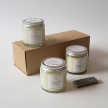 Load image into Gallery viewer, Festive Bundle – 3 x Mini Christmas Candles + 'Merry Christmas' Matches