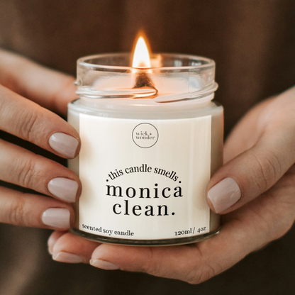 Monica Clean Candle, Friends TV Show Gifts