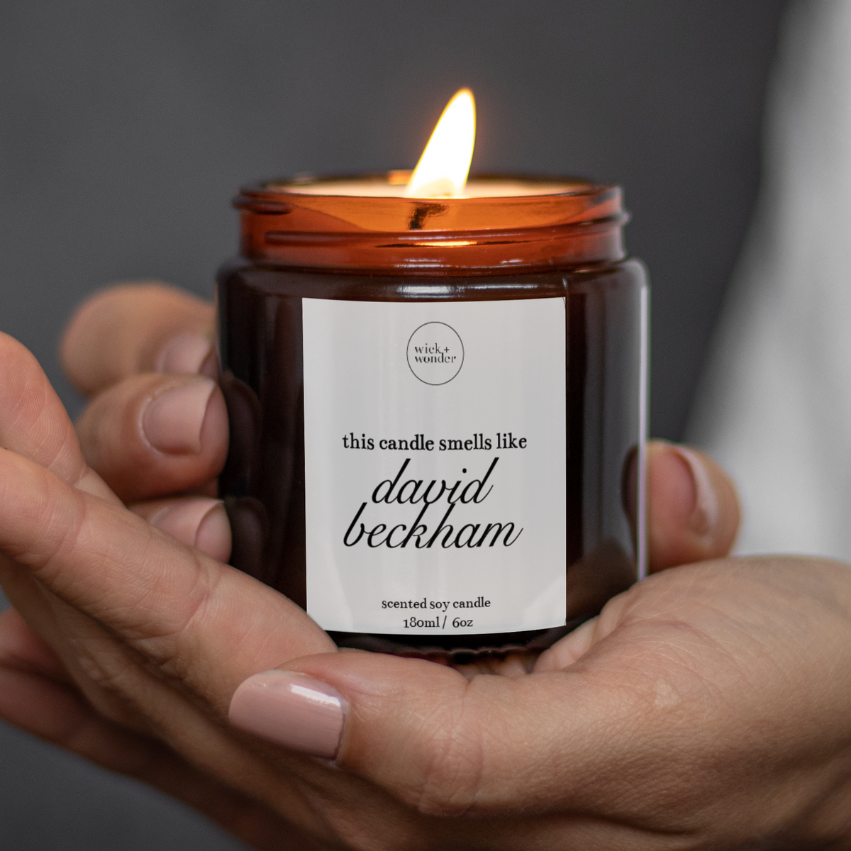 David Beckham Candle, Gift For Football Fans