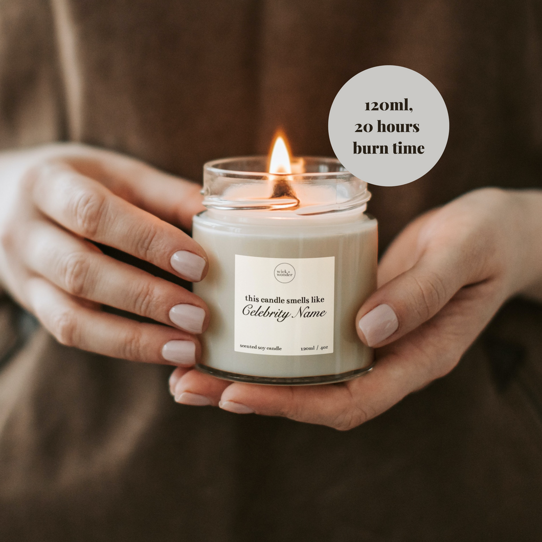 Custom Smells Like Candle, Celebrity Candle With Any Name