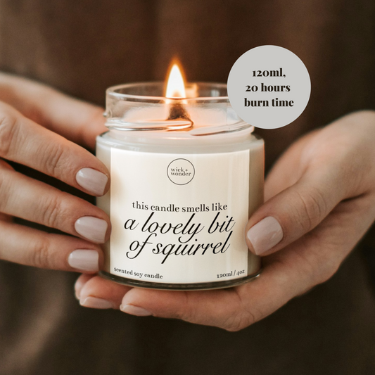 Lovely Bit Of Squirrel Candle, Friday Night Dinner Gifts