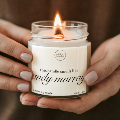 Andy Murray Candle, Funny Tennis Gifts