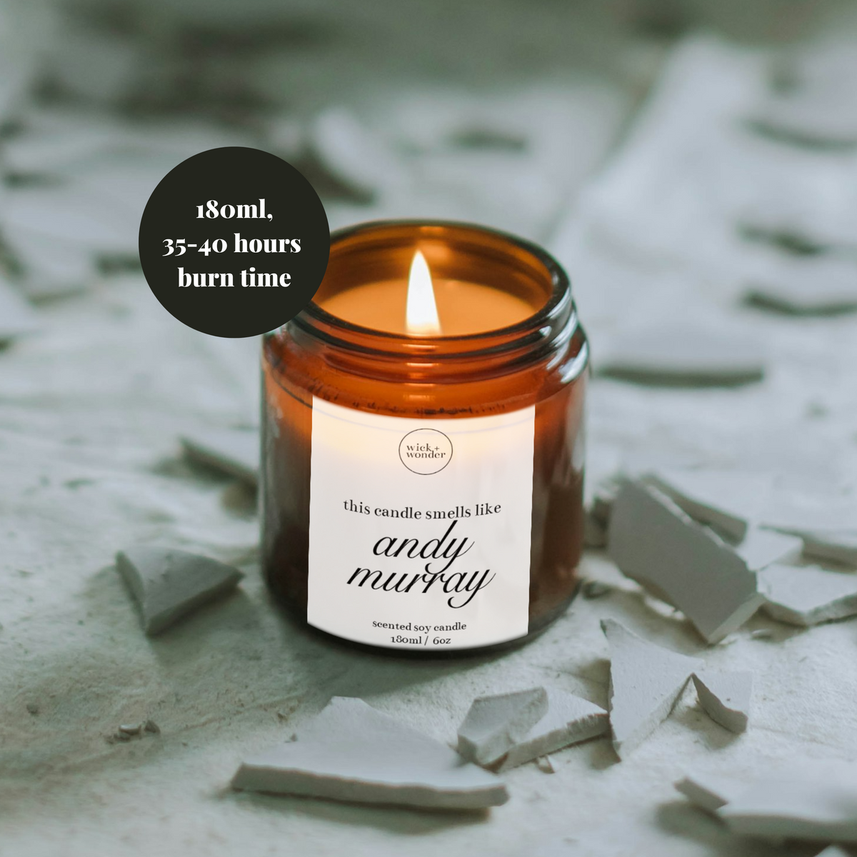 Andy Murray Candle, Funny Tennis Gifts