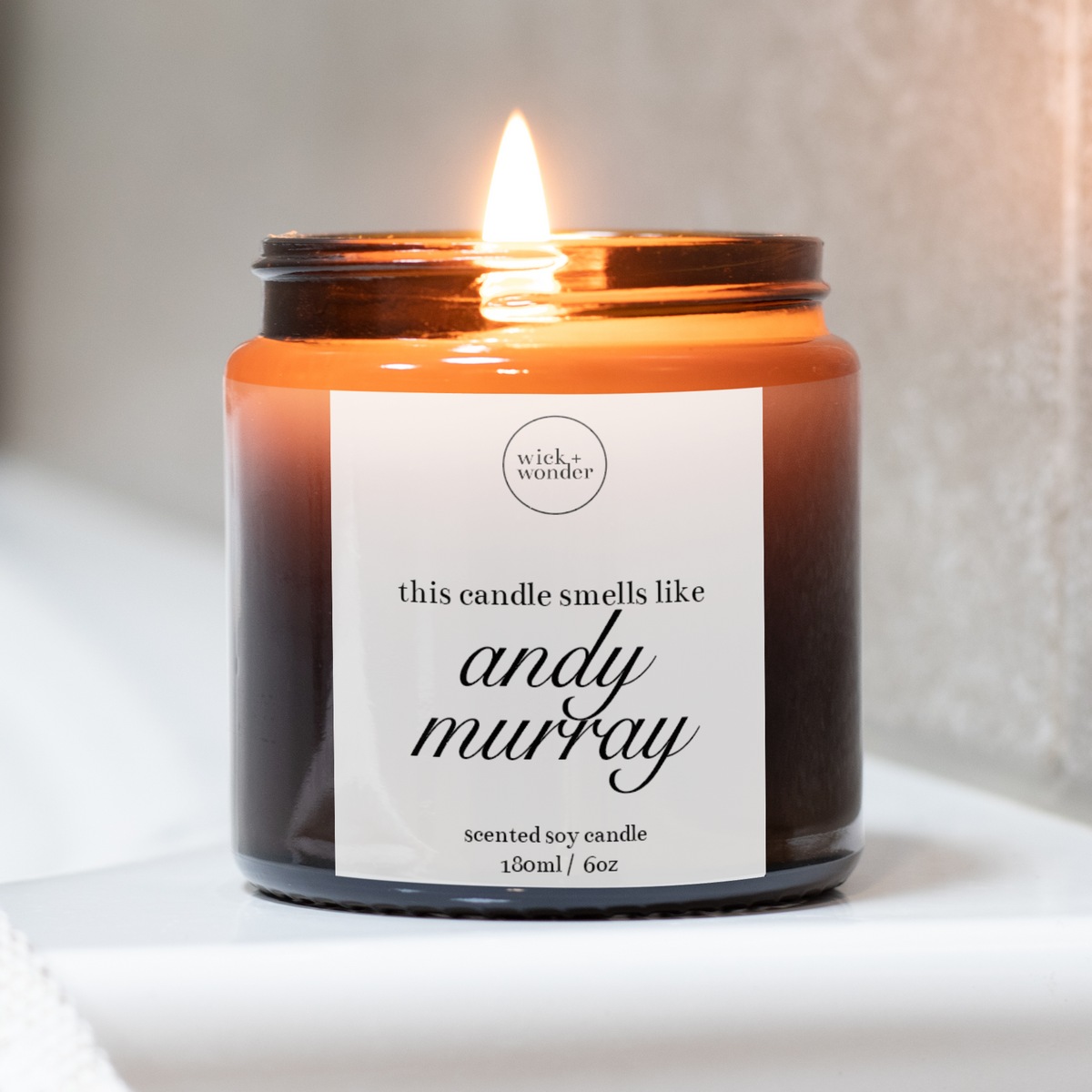 Andy Murray Candle, Funny Tennis Gifts