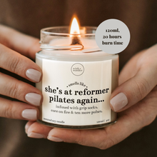 Load image into Gallery viewer, At Reformer Pilates Again Candle, Funny Pilates Gift
