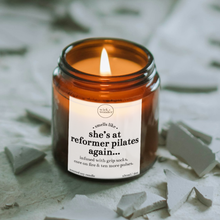 Load image into Gallery viewer, At Reformer Pilates Again Candle, Funny Pilates Gift
