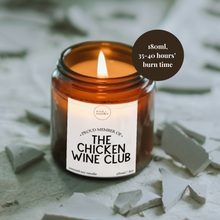 Load image into Gallery viewer, Chicken Wine Club Candle, Wine Lover Gift

