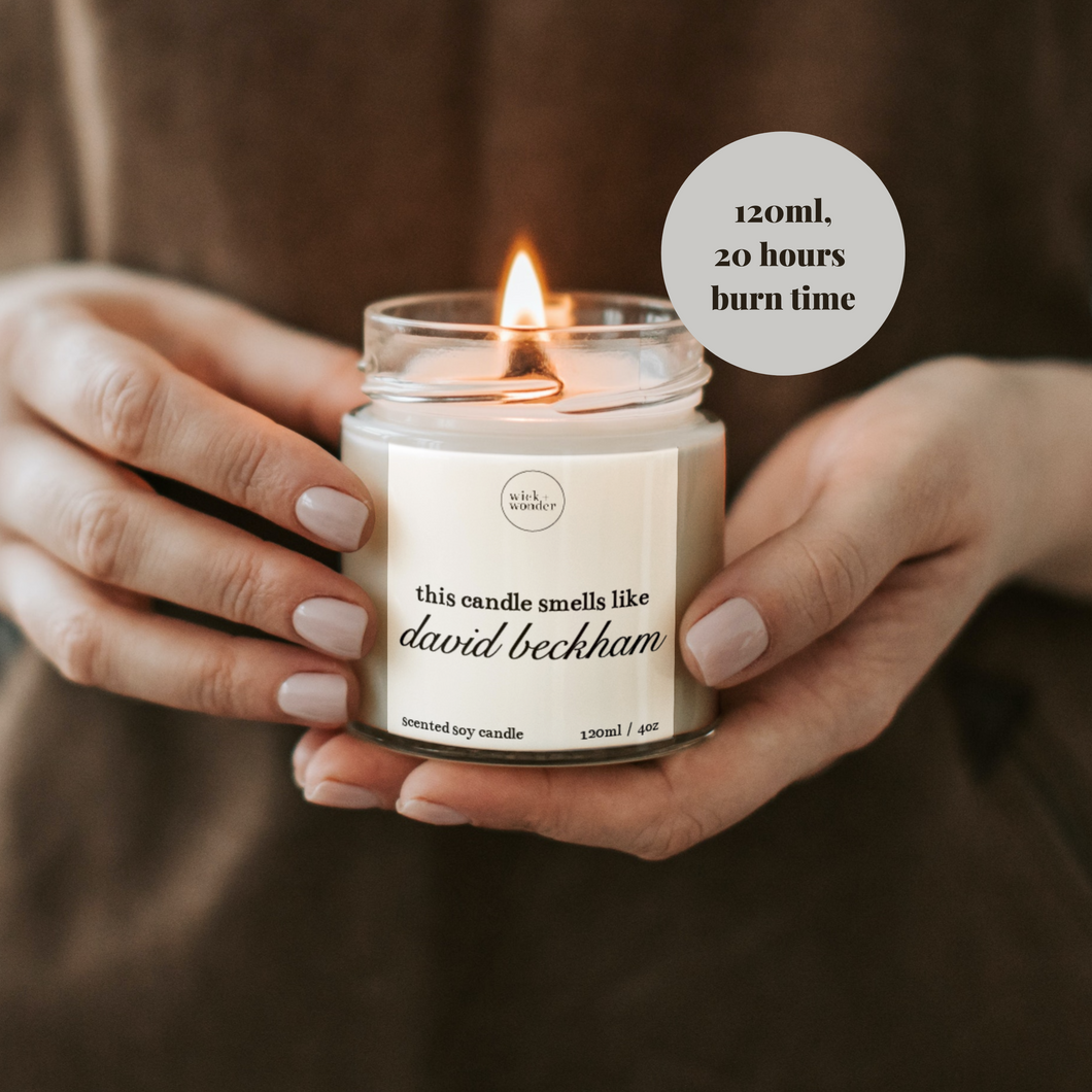 David Beckham Candle, Gift For Football Fans