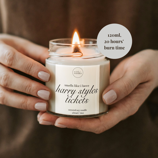 Harry Styles Tickets Candle, Together Together Ticket Reveal Gift