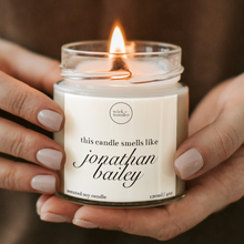 Load image into Gallery viewer, Smells Like Jonathan Bailey Candle, Celebrity Candles

