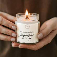 Load image into Gallery viewer, Smells Like Jonathan Bailey Candle, Celebrity Candles
