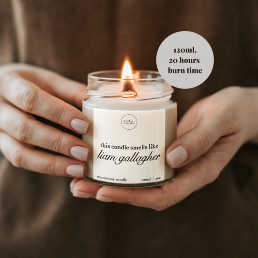 Smells Like Liam Gallagher Candle, Oasis Gifts
