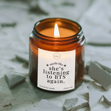Load image into Gallery viewer, Listening To BTS Again Candle, Gift For BTS Fans
