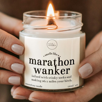 Marathon Wanker Candle, Running Gifts