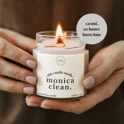 Monica Clean Candle, Friends TV Show Gifts