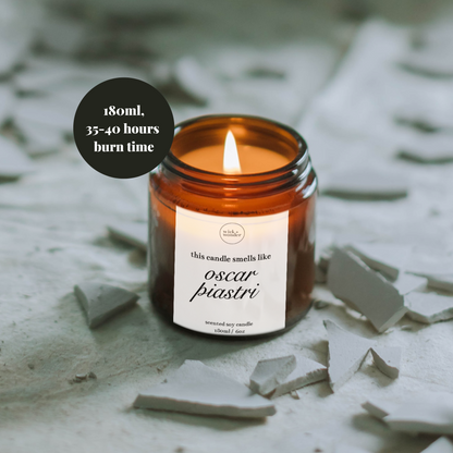 Oscar Piastri Candle, Formula One Gifts