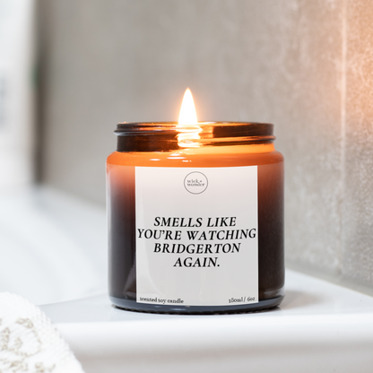 Bridgerton Candle Gift, Smells Like You're Watching Bridgerton Again