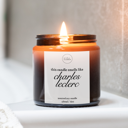 Smells Like Charles Leclerc Candle, Formula One Gifts