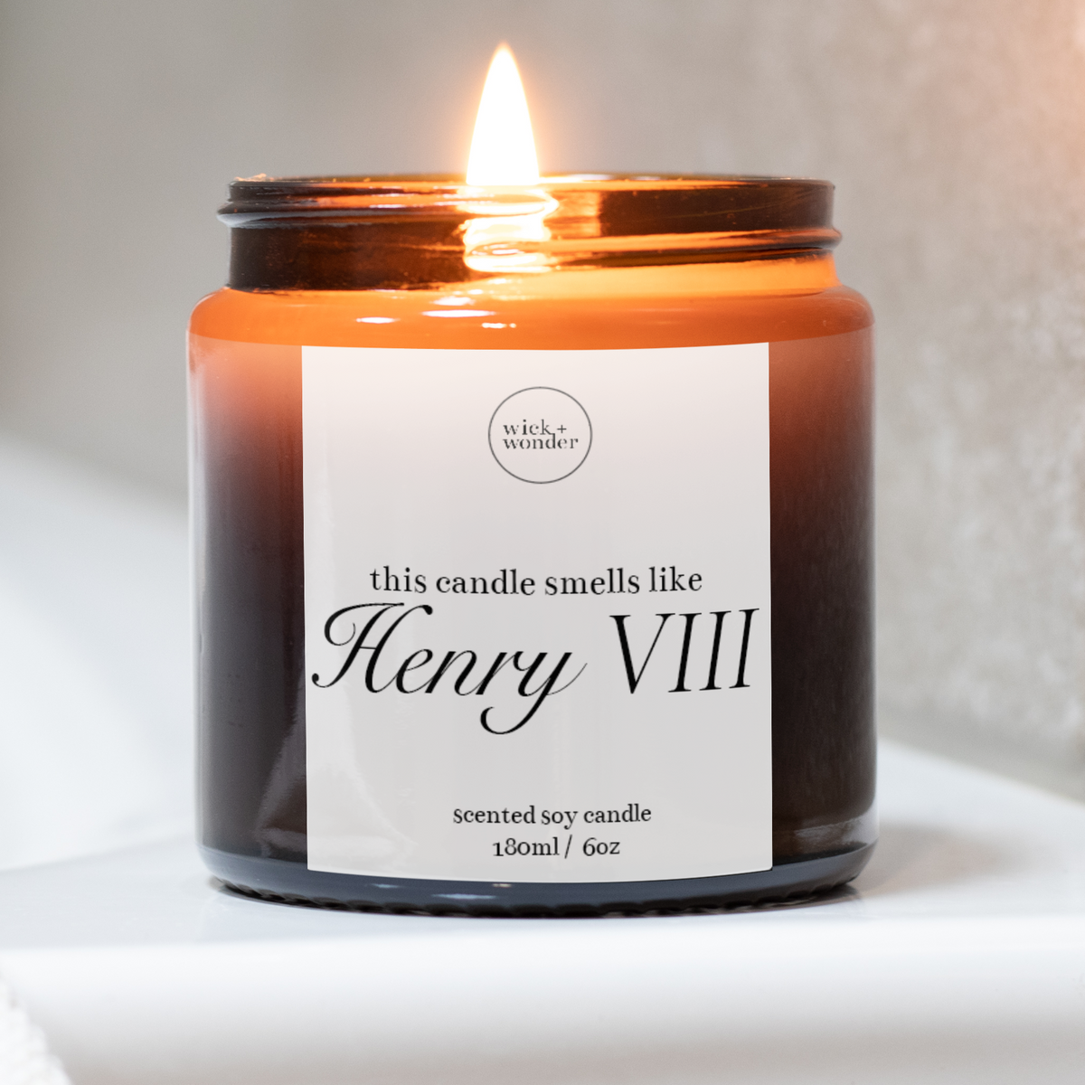 Henry VIII Candle, Funny History Gifts