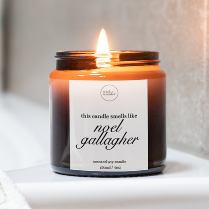 Smells Like Noel Gallagher Candle, Oasis Gifts