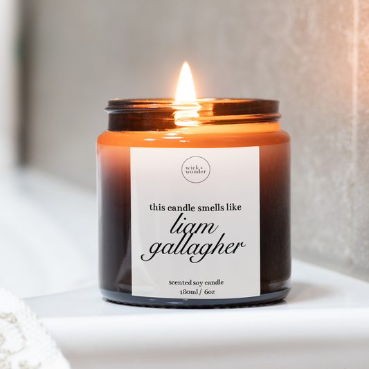 Smells Like Liam Gallagher Candle, Oasis Gifts