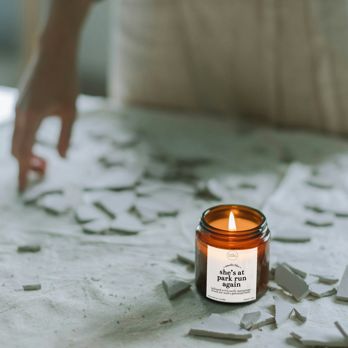 She's At Park Run Again Candle, Park Run Gifts