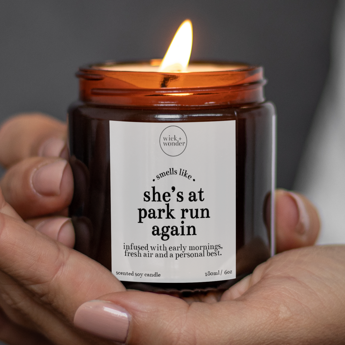 She's At Park Run Again Candle, Park Run Gifts