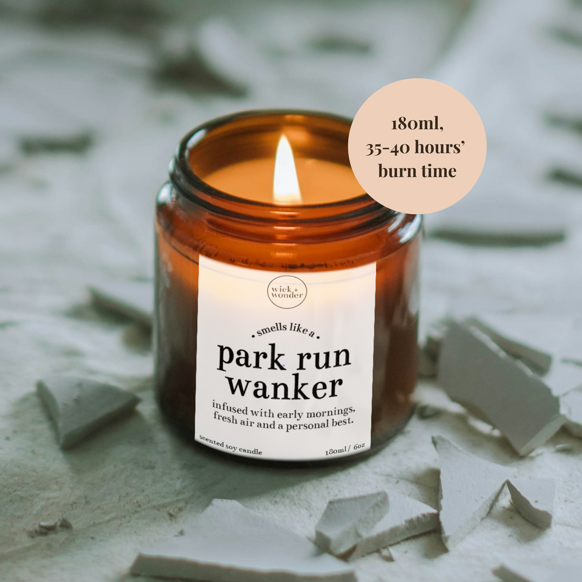 Park Run Wanker Candle, Park Run Gift