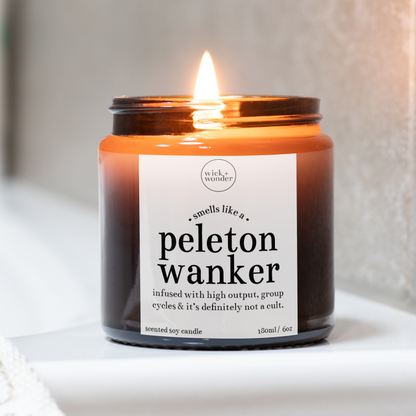 Peleton Wanker Candle, Spin Class Gifts