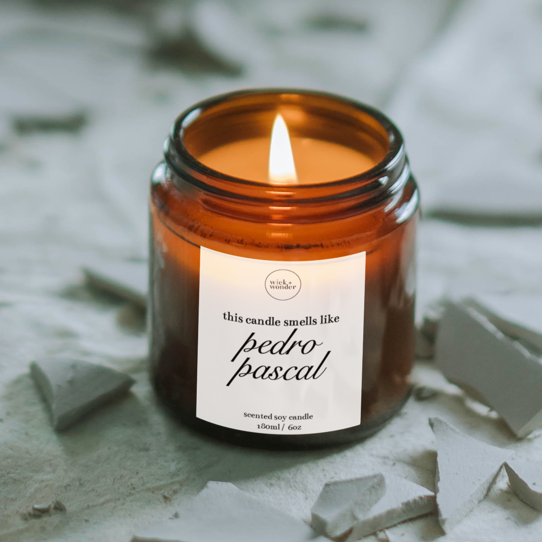Smells Like Pedro Pascal Candle, Celebrity Candles