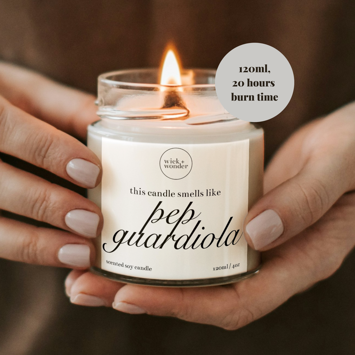 Pep Guardiola Candle, Man City Gifts