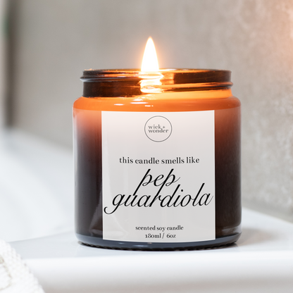 Pep Guardiola Candle, Man City Gifts