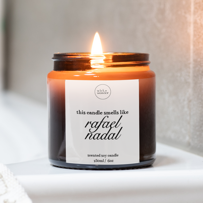 Rafael Nadal Candle, Tennis Gifts
