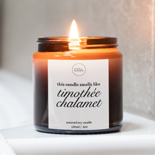 Load image into Gallery viewer, Smells Like Timothée Chalamet Candle, Timothée Chalamet Gifts, Celebrity Candles
