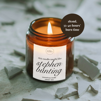 Stephen Bunting Candle, Funny Darts Gifts
